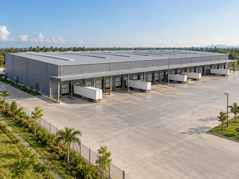 Verificaciones de diseño de edificios de centros de distribución logística de acero