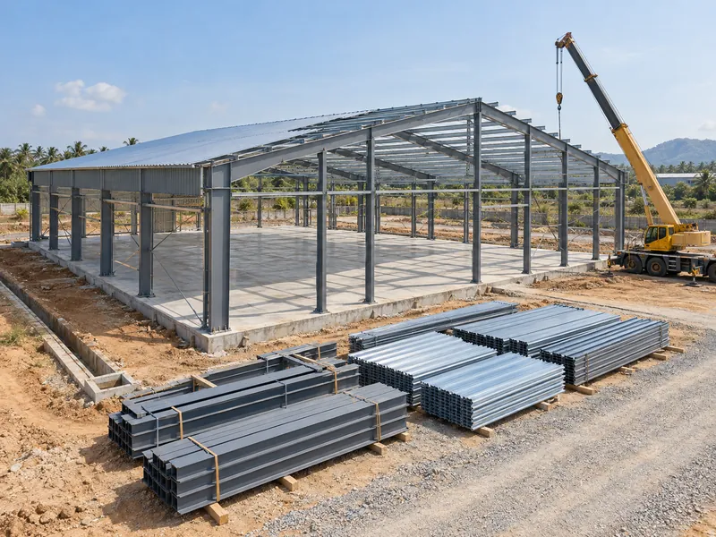 Costo de construcción de almacenes de acero desglosado según quién lo cotiza Costo de construcción de almacenes de acero desglosado según quién lo cotiza