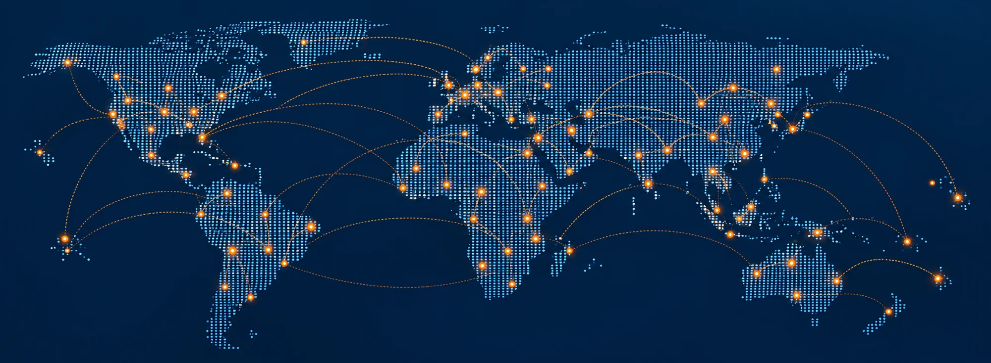 World map with dots marking countries where Xinguangzheng has supplied metal buildings